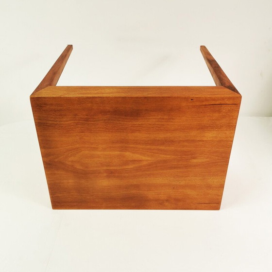 Image 1 of Vintage teak en beuken bijzettafel door Severin Hansen voor Haslev, Denemarken 1950