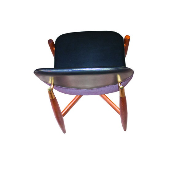Image 1 of Elegante en zeldzame eetkamerstoelen van Miroslav Navratil, gemaakt in voormalig Tsjecho-Slowakije, jaren 60, set van 4