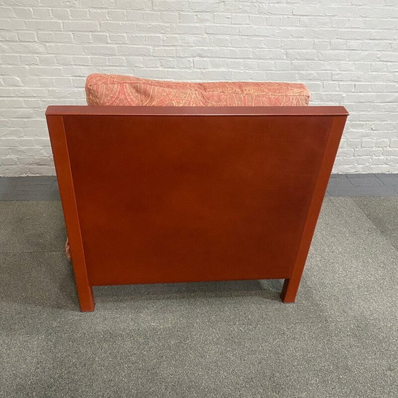 Image 1 of Vintage fauteuil in leer en stof van Antonio Citterio voor B et B Italia, Italië 1980