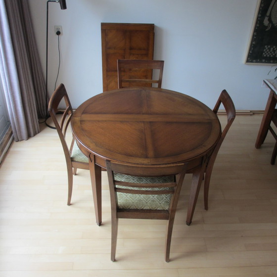 Image 1 of Vintage eettafel en stoelen
