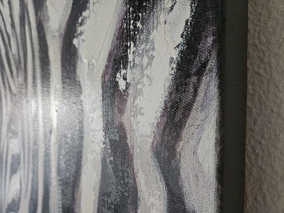 Image 1 of Zebra Paarden Groot Modern Schilderij