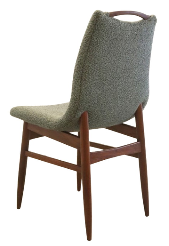 Image 1 of 4x stoelen eetkamerstoelen 'Burgerwei' reupholstered vintage