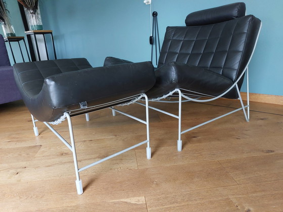 Image 1 of Leolux Volare Fauteuil En Hocker