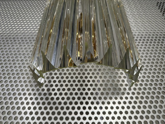 Image 1 of 2x Vintage Italiaanse kristallen wandlamp