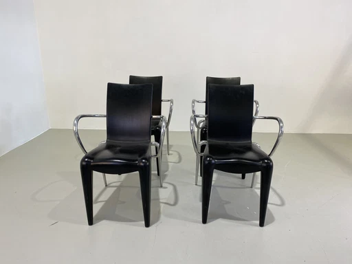 4x Vitra Louis 20 stoel door Philippe Starck