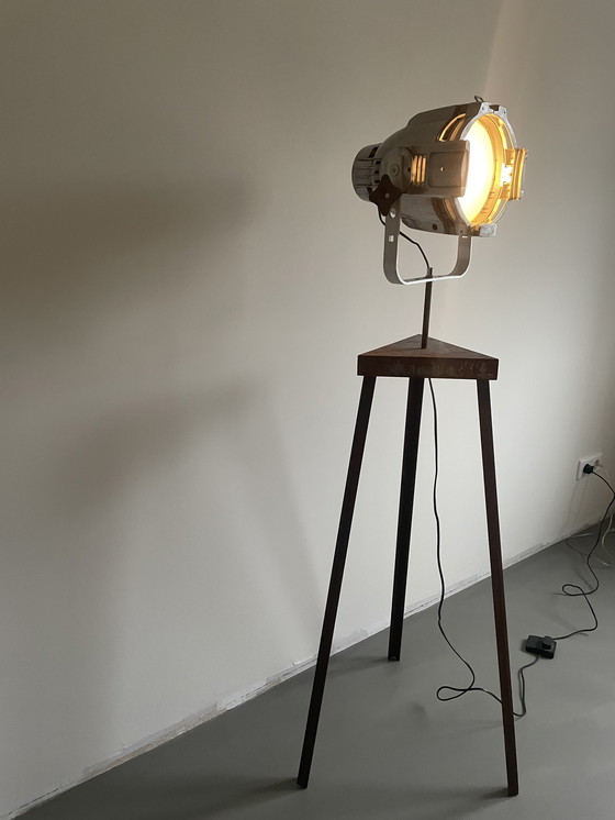 Image 1 of Custom made staande lamp met spot