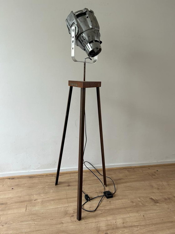 Image 1 of Custom made staande lamp met spot