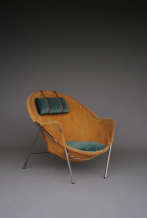 Mid Century Deense Bo-360 Loungestoel Door Erik Ole Jørgensen Voor Bovirke, 1950S