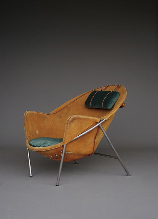 Mid Century Deense Bo-360 Loungestoel Door Erik Ole Jørgensen Voor Bovirke, 1950S