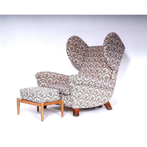 Image 1 of Paar vintage vleugelstoelen, jaren 1960