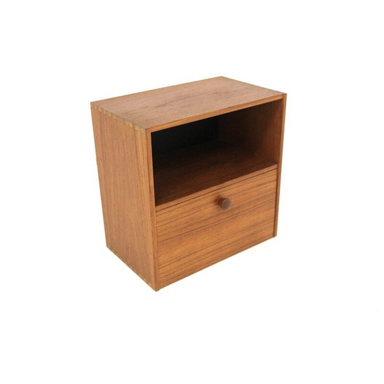 Image 1 of Vintage teakhouten wandconsole van Nils Jonsson voor Troeds, Zweden 1960