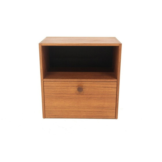 Image 1 of Vintage teakhouten wandconsole van Nils Jonsson voor Troeds, Zweden 1960