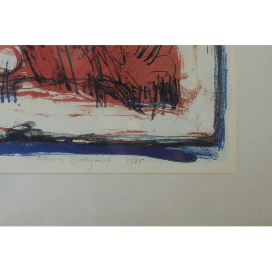 Image 1 of Vintage schilderij van Denice Zetterquist, 1965