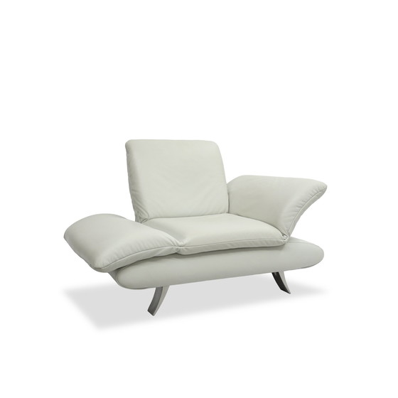 Image 1 of Koinor Rossini Fauteuil Leer Grijs Met Functie