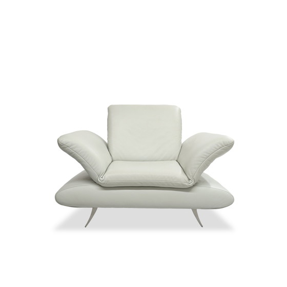 Image 1 of Koinor Rossini Fauteuil Leer Grijs Met Functie