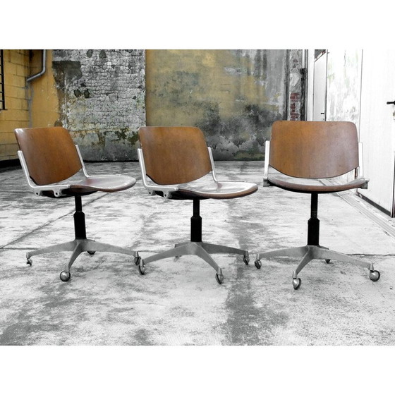 Image 1 of Set van 3 Vintage stoelen Anonima Castelli , Giancarlo Piretti 1960