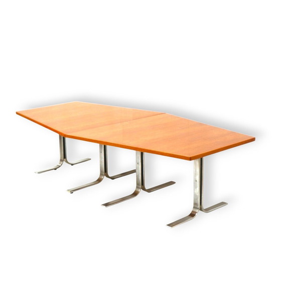 Image 1 of Grote Vintage Vergadertafel / Eettafel van Lübke uit de Jaren '70