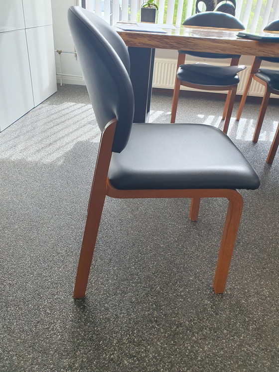 Image 1 of 5x Vintage eetkamerstoelen