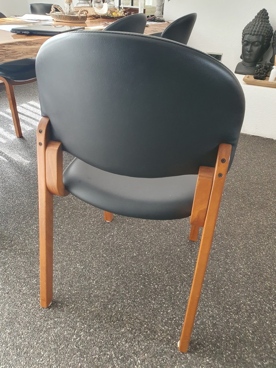 Image 1 of 5x Vintage eetkamerstoelen