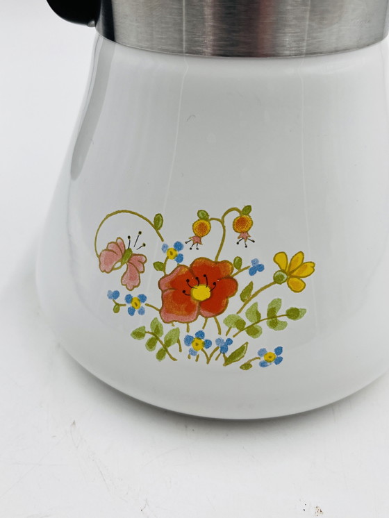 Image 1 of Geëmailleerd koffiezetapparaat Corning Ware