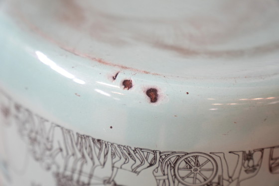 Image 1 of Gebruikte Siltal Carla Agnelli Blauwe Pot - Vintage Italiaans Ontwerp