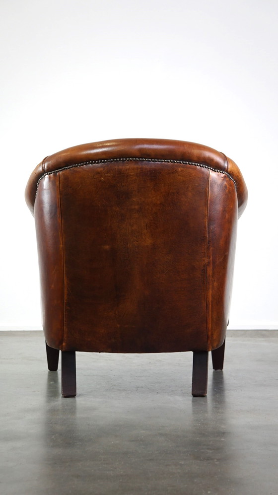 Image 1 of Clubfauteuil van schapenleer