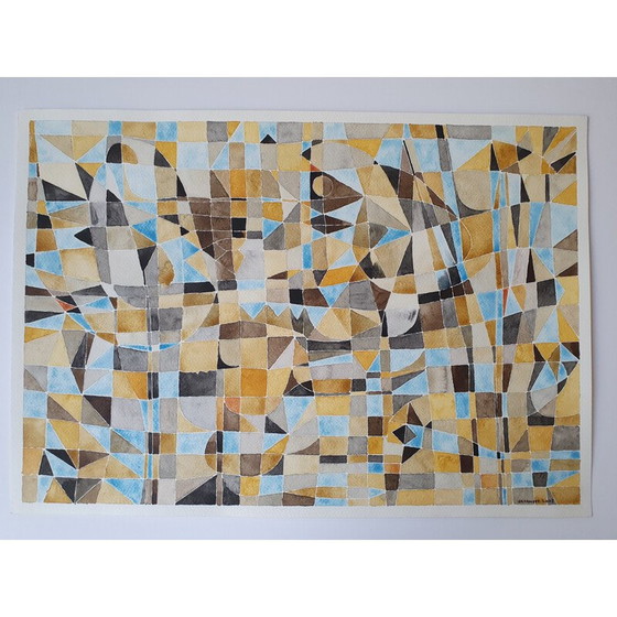 Image 1 of Vintage aquarel op papier n 484 van Jérémie Iordanoff, 2007