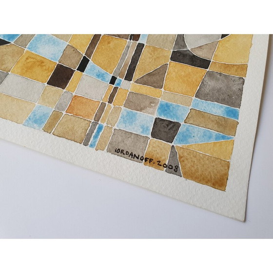 Image 1 of Vintage aquarel op papier n 484 van Jérémie Iordanoff, 2007