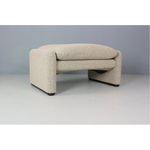 Vintage "Maralunga" voetenbankje door Vico Magistretti voor Cassina, Italië