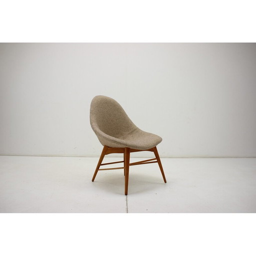 Vintage Shell fauteuil van Miroslav Navratil, Tsjecho-Slowakije 1960