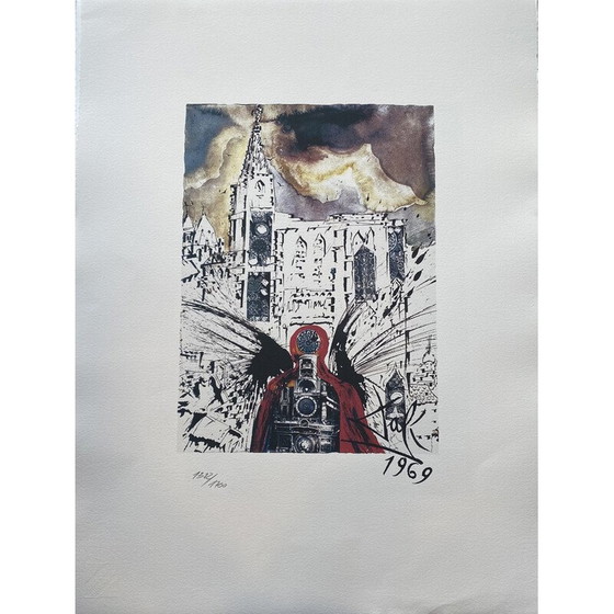 Image 1 of Vintage litho van Salvador Dali, Frankrijk 1969