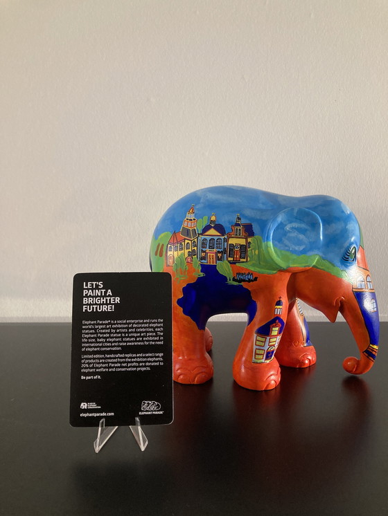 Image 1 of Ootmarsum Olifant Handgeschilderd Met Certificaat