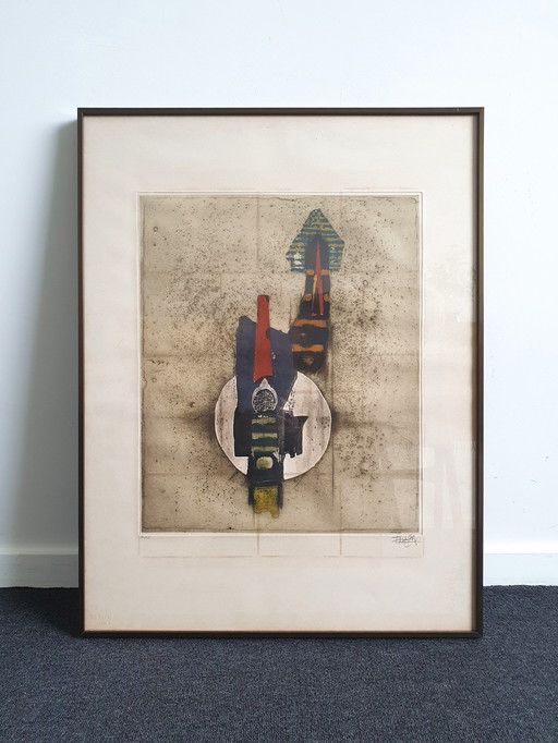 Johnny Friedlaender Aquatint Ets Abstract