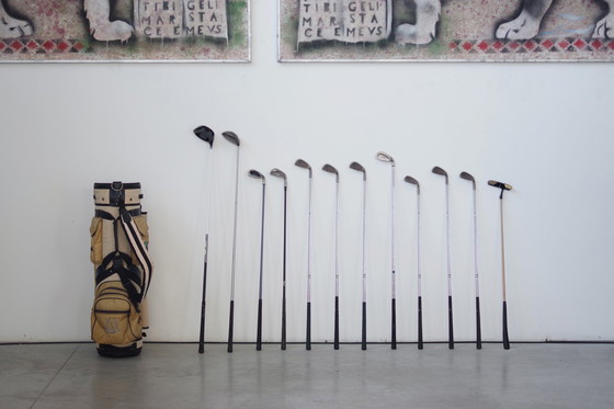 Image 1 of 1980S Cobra Golftas Met 12 Gemengde Merk Clubs - Vintage Golfset Voor Verzamelaars & Liefhebbers