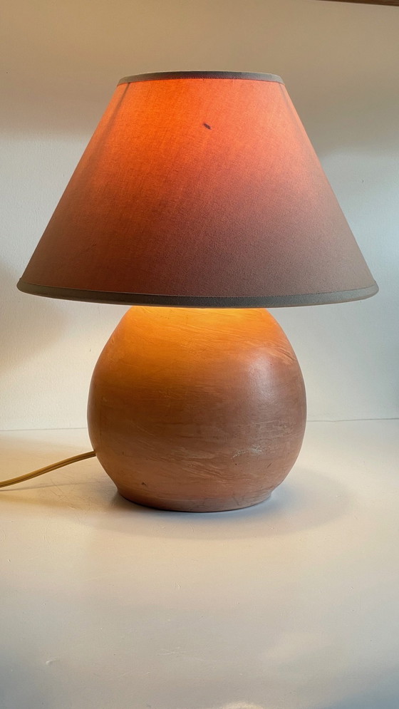 Image 1 of  Handgemaakte Lamp Frankrijk Vintage Terracotta