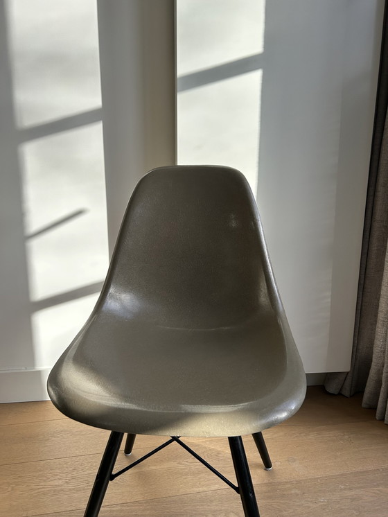 Image 1 of 8x Vintage Vitra Eames DSW Stoelen