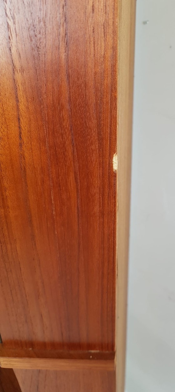 Image 1 of Vintage Deense hoekkast teak kast | corner cupboard