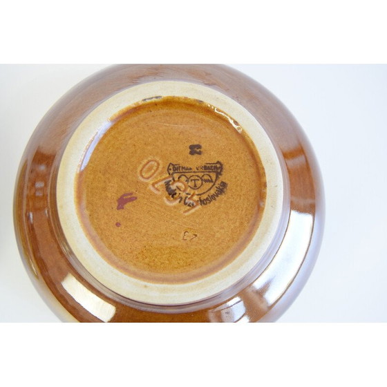 Image 1 of Geglazuurde keramieken doos door Ditmar Urbach, Tsjecho-Slowakije 1960