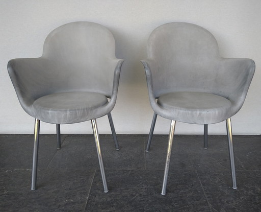 2X ( Set ) Sintesi Gogo Stoel, Design Marcello Ziliani In Betonlook