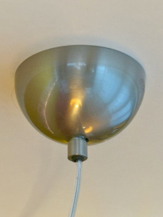 Image 1 of Lzf New Wave Hanglamp, Rood/Geel Houtfineer