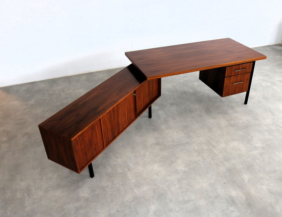 Image 1 of Vintage Teak Directiebureau 