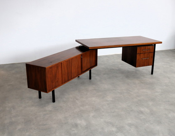 Image 1 of Vintage Teak Directiebureau 