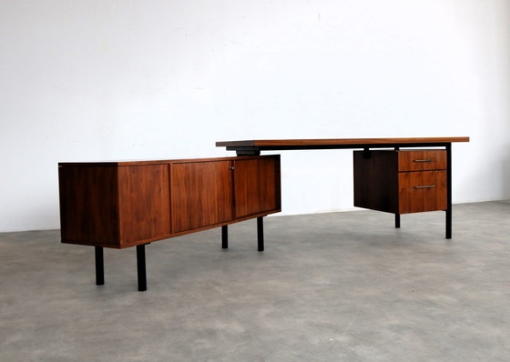 Image 1 of Vintage Teak Directiebureau 