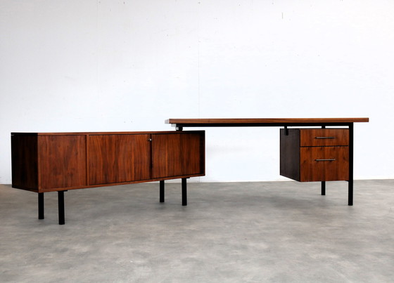 Image 1 of Vintage Teak Directiebureau 