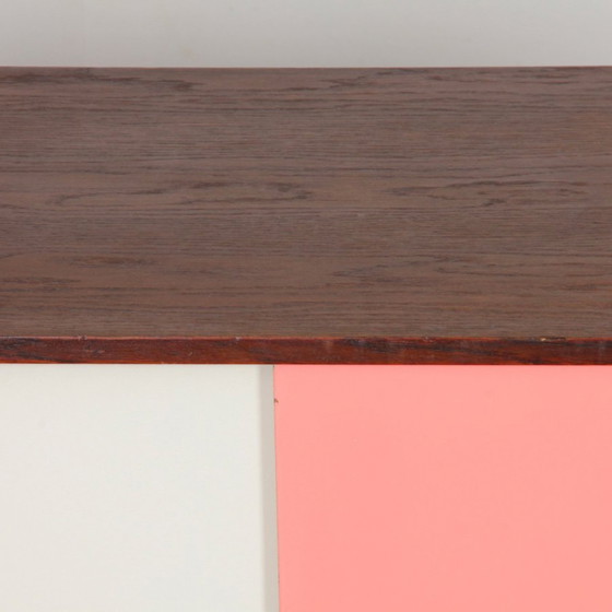 Image 1 of Vintage donker eikenhouten ladekast van Jiri Jiroutek, model U-452, 1960