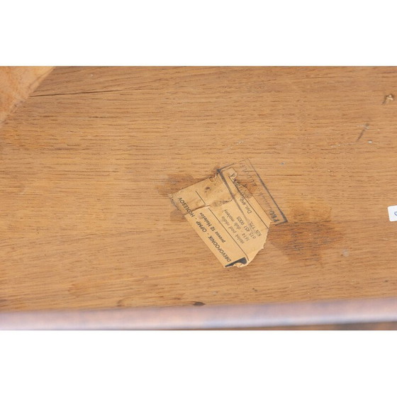 Image 1 of Vintage eikenhouten bijzettafel voor Dřevopodnik Holešov, Tsjecho-Slowakije 1960