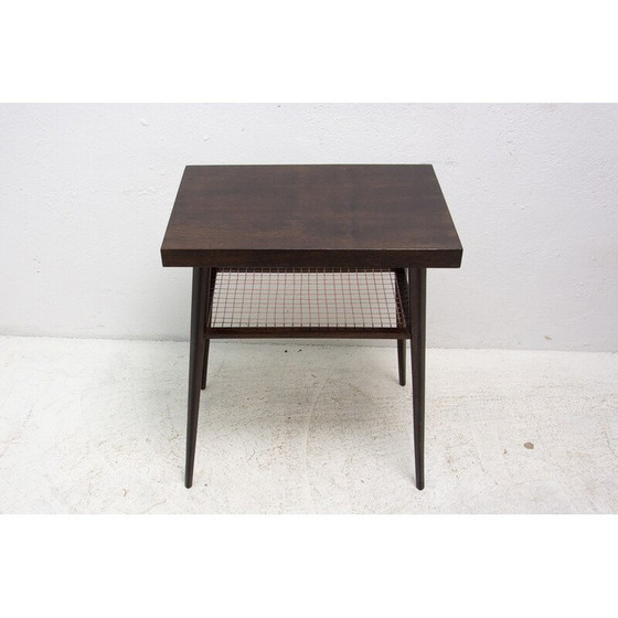 Image 1 of Vintage eikenhouten bijzettafel voor Dřevopodnik Holešov, Tsjecho-Slowakije 1960