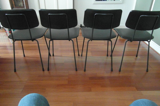 4x Gispen K 12 Eetkamerstoelen