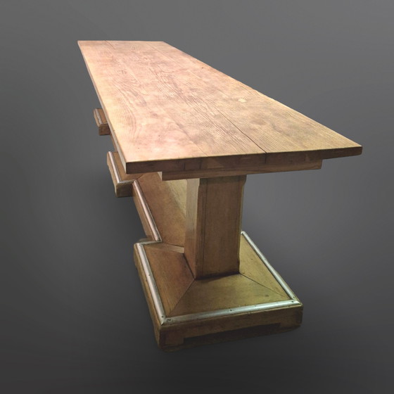 Image 1 of Imposante Haagse school stijl tafel, Zwitserland 1940