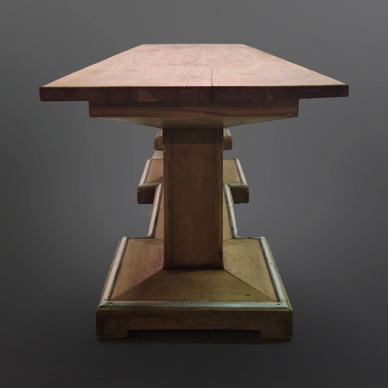 Image 1 of Imposante Haagse school stijl tafel, Zwitserland 1940